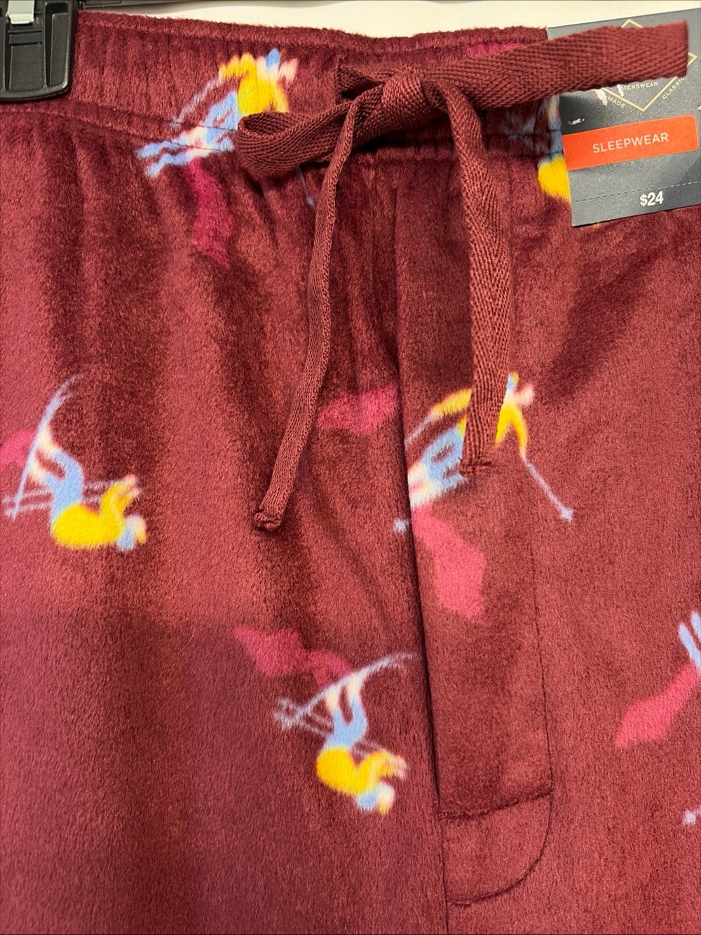 *3 PAIRS* St. Johns Bay Men’s Sz XL Burgundy Skier Fleece Sleep Pajama Pants - Picture 4 of 12